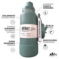 HYDRAPEAK - Botella térmica insultada 32 Oz 946 ml tomatodo deportivo hydrapeak 24h frío 12h caliente