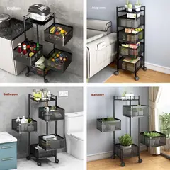 GENERICO - Organizador de Frutas y Verduras 5 Niveles Giratorio