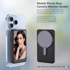 AMBOS - Monitor Pantalla Magnética Inalámbrica 3.97 para Selfies, Vlogging y Streaming Celular iOSAndroid