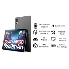 DOOGEE - Tablet DOOGEE T30S 11", 16 GB RAM (6+10), 256 GB ROM, Gris