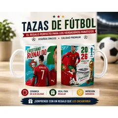 GENERICO - Taza personalizado copa mundial CR7 Cristiano Ronaldo