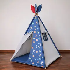 EL TEPEE - Carpa o tipi estilo indio color azul acero El Tepee