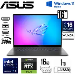 ASUS - LAPTOP GAMER ASUS ZEPHYRUS G16 GU605CP-G16.U95070 ULTRA 9-285H 16GB 1TB SSD GEFORCE RTX 5070 8GB