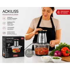 GENERICO - PROCESADOR DE ALIMENTOS CON TAZON DE VIDRIO ACKILISS ACL-96663