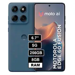 MOTOROLA - MOTOROLA EDGE 60 FUSION 5G 8GB 256GB NUEVO -  COLOR AZUL