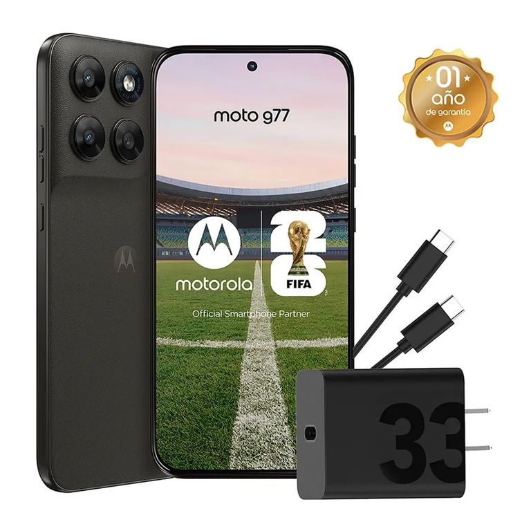 MOTOROLA MOTO G77 5G 8GB 256GB NUEVO - COLOR NEGRO