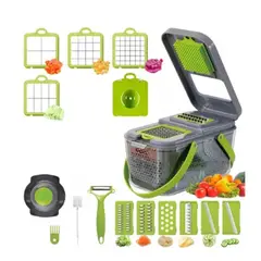 GENERICO - Picador de Verduras Alimentos Frutas Rallador Cortador