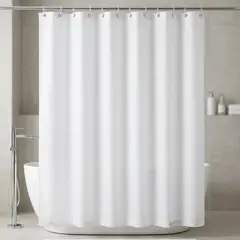 GENERICO - CORTINA DE BAÑO COLOR BLANCO 180X180
