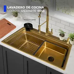 XM - Lavadero de Cocina Dorado XM US30407E-8048