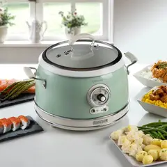 ARIETE - Olla arrocera ariete multifuncion de 3.5 litros verde