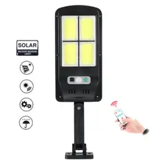 GENERICO - Luz Solar Inteligente 4 LED COB con Sensor de Movimiento y 3 Modos de Iluminación