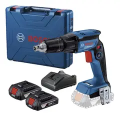 Bosch - Atornillador para Drywall 1/4" Hex 18V Brushless 2 Bat y Carg Bosch GTB 185-LI