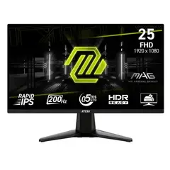 Msi - Monitor MSI MAG 255F E20 24.5 FHD Rapid IPS 200Hz 0.5ms