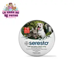 SERESTO - Collar Seresto Antipulgas para perros y gatos menor a 8KG