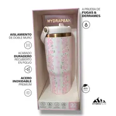 HYDRAPEAK - Vaso térmico insultado 32 Oz 946 ml hydrapeak Nomad 24h frío 12h caliente con sorbete y asa