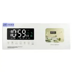 GENERICO - Reloj Digital LED de Pared JH-3604 con Temperatura, Calendario y Alarma