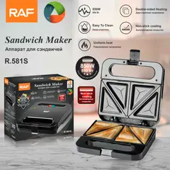 RAFF - SANDWICHERA WAFLERA POTENTE ANTIADHERENTE - 850W