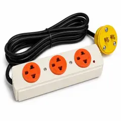 GENERICO - EXTENSION 10 METROS 2X16 TOMACORRIENTE 25AMP INDUSTRIAL+ENCHUFE LEVITON