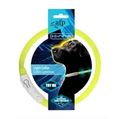 GENERAL - Collar con luz recargable con USB  Light collar