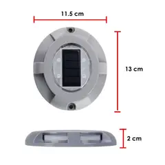 INKOMAQ CORPORATION - LÁMPARA SOLAR TOPO DE SUELO 20W PARA JARDÍN O TRÁNSITO VEHICULAR IP67 RESISTENTE 1 TONELADA INKOMAQ