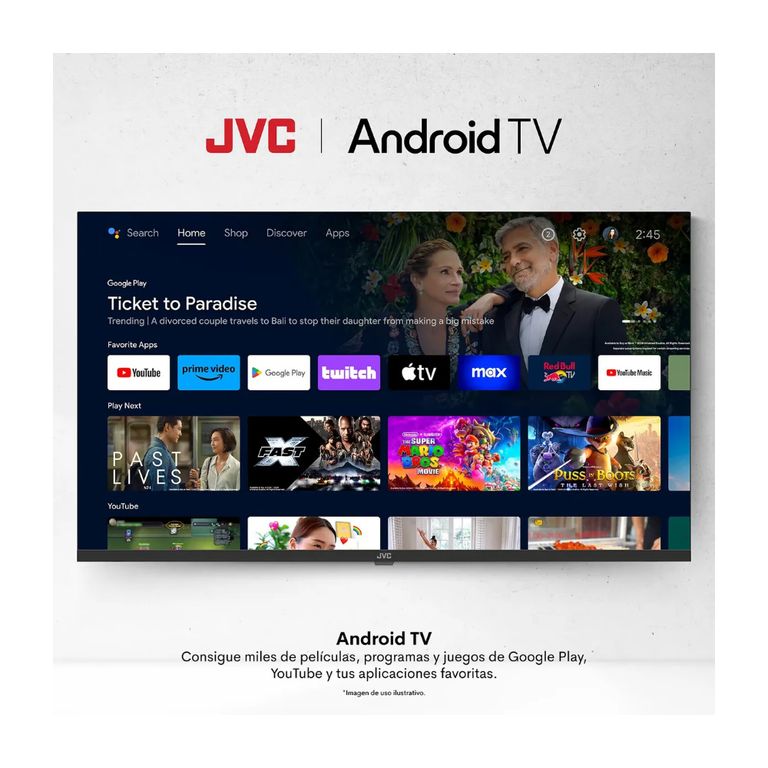Televisor 40 pulgadas JVC Fhd Android Tv Hey Google Lt-40kb418