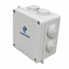 GENERICO - CAJA DE PASE HERMETICA 100X100X70MM ADOSABLE   IP65 CAMOVAK