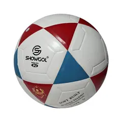 SHOWGOL - PELOTA DE FÚTBOL TALLA  5 CUERO PU VULCANIZADO FT-5 SHOWGOL ROJO/AZUL