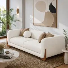 FABIANI HOME - Sofá 3 Cuerpos Boomerang Fabiani Home Ivory
