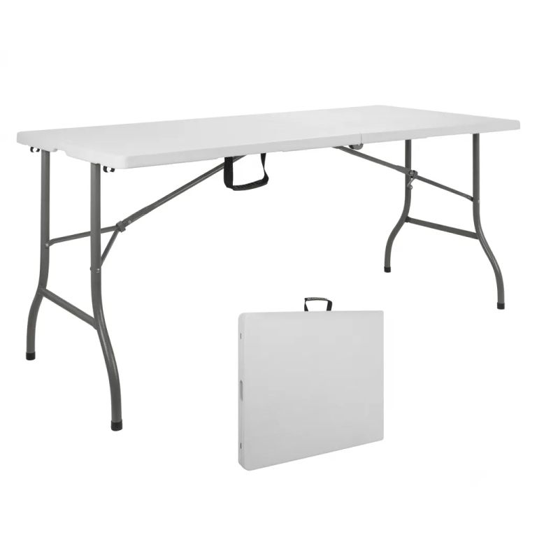 Mesa Plegable Portátil Tipo Maletín Multipropósito 180cm COD Z-180C
