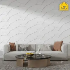 DECOKASA - Rollo de Papel Tapiz Mármol Realista Autoadhesivo - Fácil Instalación 3,6m2 Veteado