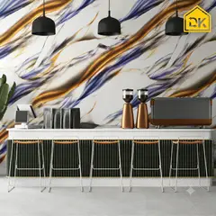 DECOKASA - Rollo de Papel Tapiz Mármol Realista Autoadhesivo - Fácil Instalación 3,6m2 Multicolor