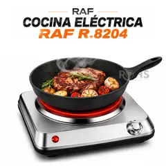 RAFF - Cocina Eléctrica RAF 1000W - Hornilla Potente y Compacta