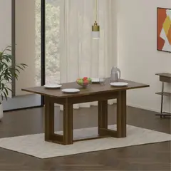 TUHOME - Mesa De Comedor Volterra Wengue 74,05x160,0x85,0 Cm