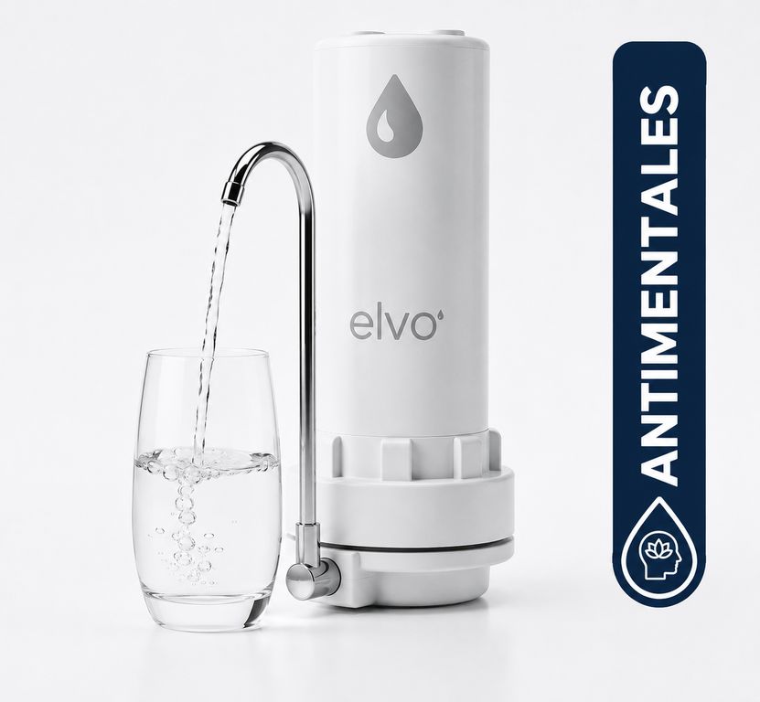 Elvo Antimetales - Purificador de Agua Sobre Mesa Conexión sin instalación - Elvo Nativo