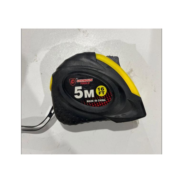 PACK DE 5 HUINCHA DE 5 METROS CON PROTECTOR DE GOMA ANTI-CAÍDAS