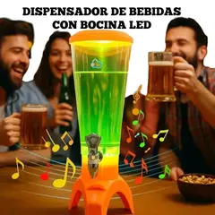 OEM - Yarda Dispensador de Cerveza y Bebidas con Parlante Integrado 3 Litros - LED
