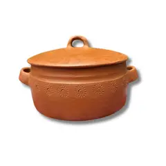 ACHALLAY ARTESANIA DE BARRO - Olla Recta Barro Labrada 3K