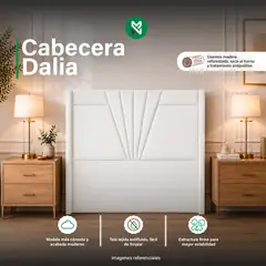 GENERICO - Cabecera Alta Dalia Queen - Color Blanco Ivory