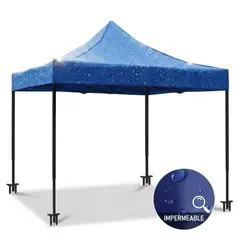 GENERICO - Carpa Para Jardín Y Exterior Con Toldo Plegable De Lona IMPERMIABLE 3x3m