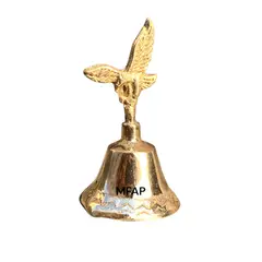 MFAP BRONCERIA Y ANTIGUEDADES - Campanita de Águila en bronce fundido 7.5 cm