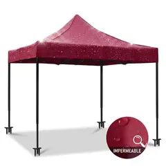 GENERICO - Carpa Para Jardín Y Exterior Con Toldo Plegable De Lona IMPERMIABLE 3x3m