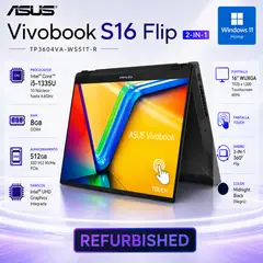 ASUS - LAPTOP ASUS VIVOBOOK S16 FLIP 2-IN-1 TP3604VA-WS51T-R 8GB RAM 512GB SSD TOUCHSCREEN W11 - REFURBISHED