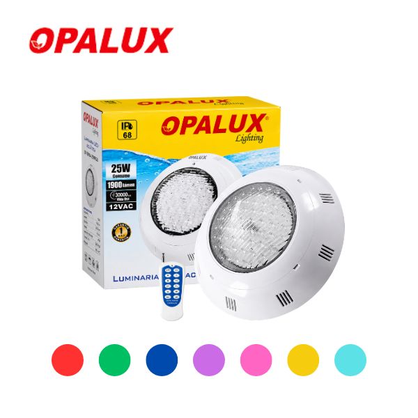 Luz para Piscina LED Multicolor 25W IP68 Reflector Sumergible para Adosar