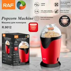 RAFF - MÁQUINA DE POPCORN PALOMITAS DE MAÍZ SIN ACEITE DE 2.6L - 1200W