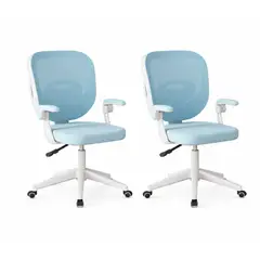 GENERICO - Pack X2 Silla De Escritorio Ergonómica Oficina Dormitorio Para Estudio 190230