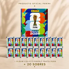 GENERICO - Pack de 20 figuritas y Un pasta dura copa mundial