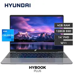 GENERICO - Laptop Hyundai Hybook Plus HT14CC1C46SG Intel Celeron N4020 4GB RAM 128GB SSD 14 HD Win11