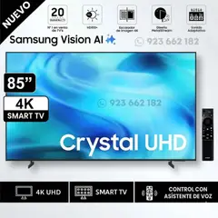 SAMSUNG - Televisor Samsung Smart TV 85" Crystal UHD 4K UN85U8000HGXPE - 2026