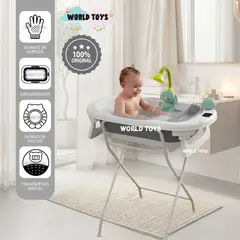Baby - Bañera con Parante «NEMO SPLASH» Edición Limitada Gray