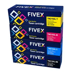 FIVEX - Kit de Tóner Fivex TN-219XL Negro y Colores para L3560CDW  MFC-L3760CDW